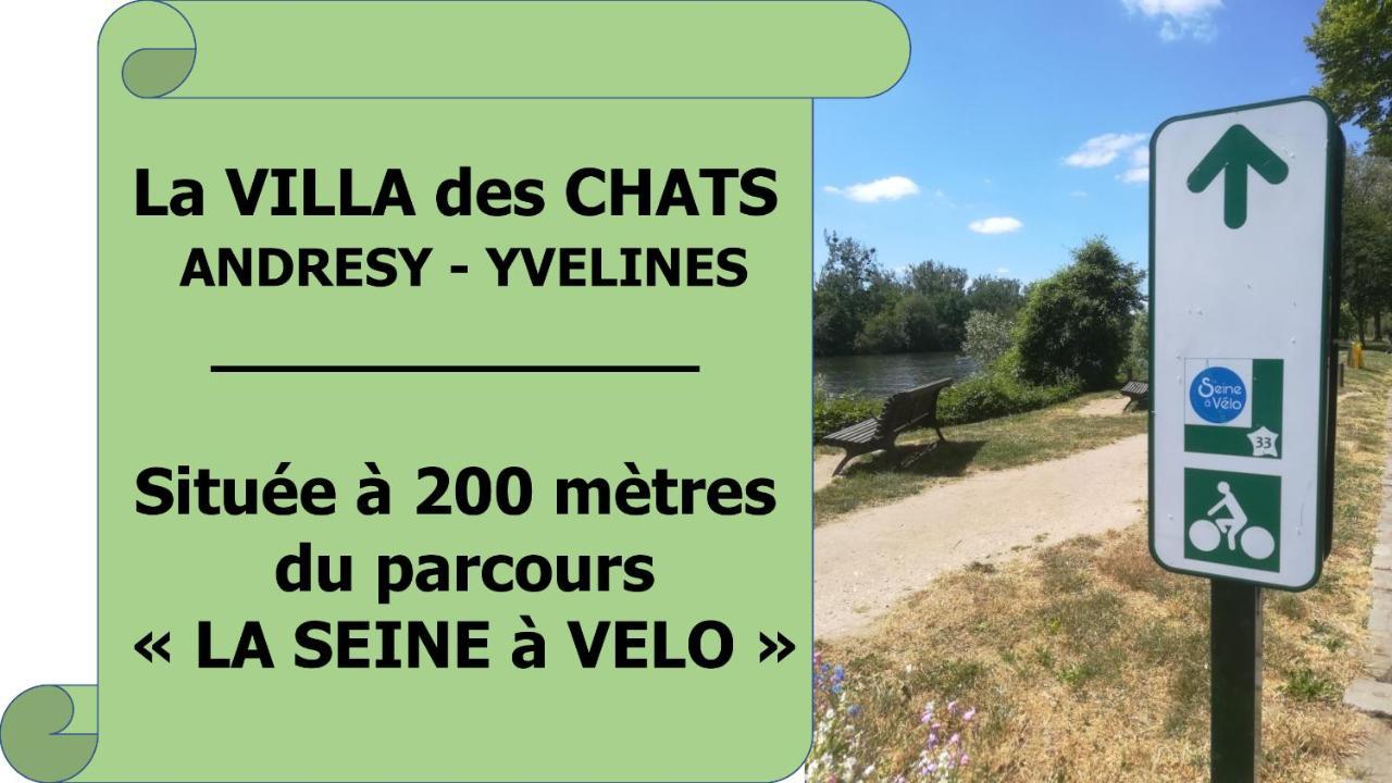 La Villa Des Chats Andresy Exterior photo
